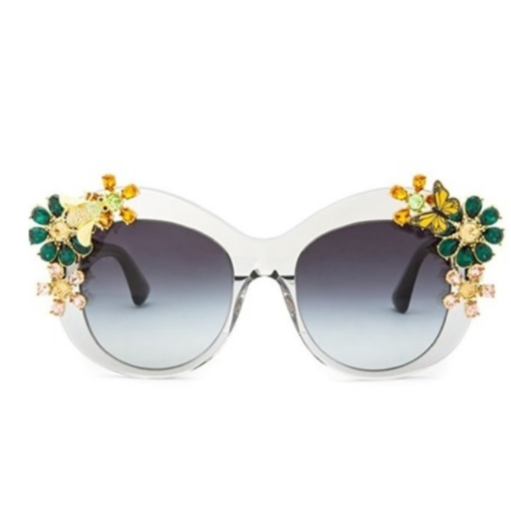 New Dolce&Gabbana Crystal Flower Glasses